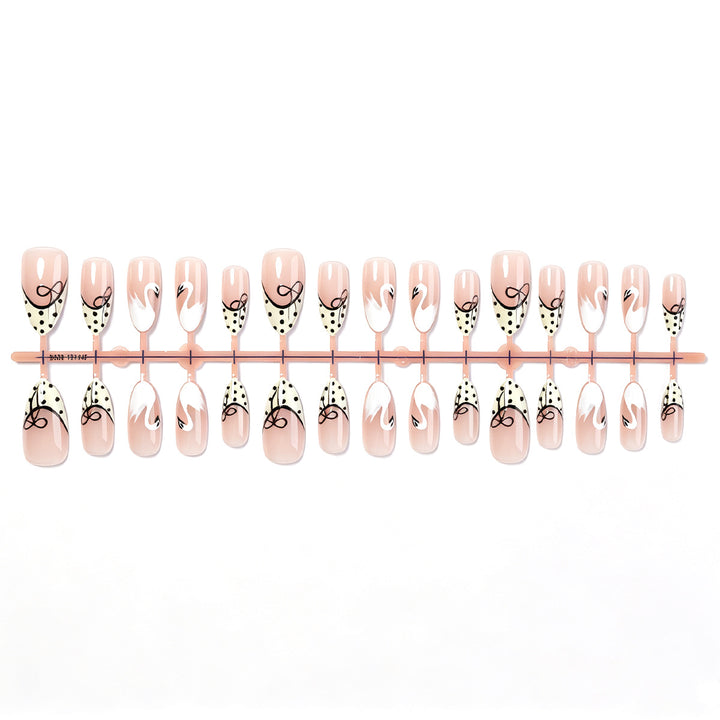 Artistic Swan Design Press-On Nail Set Stornfield