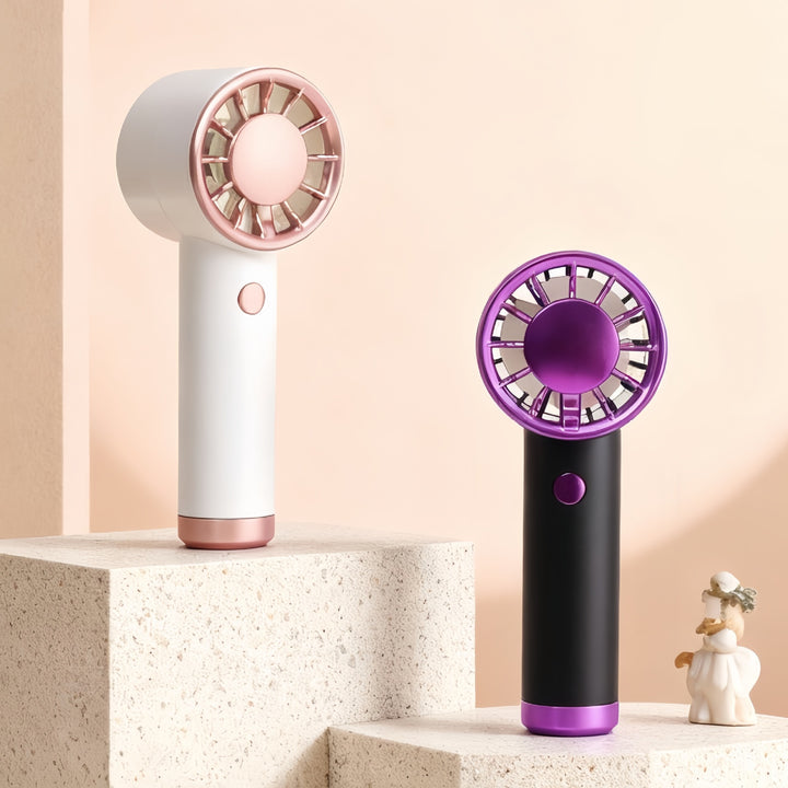Women Portable Hand Fan with powerful battery technology and elegant design Stornfield