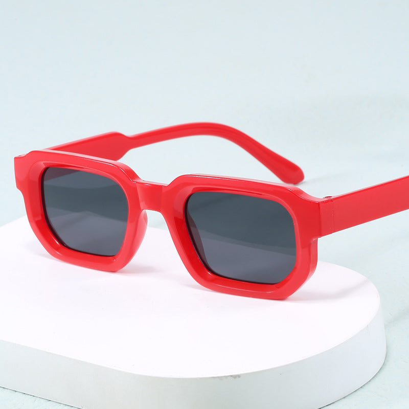 Women's fashionable square sunglasses with clear frame Stornfield