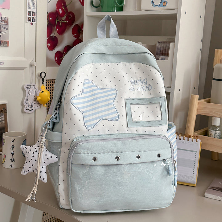 Trendy Star-Embellished Backpack Stornfield