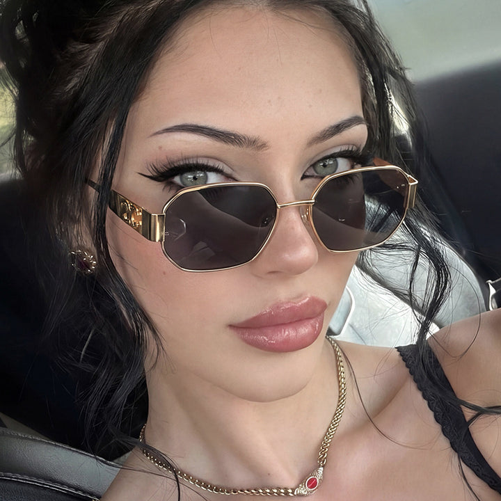 Women's geometric sunglasses in modern design with polarized lenses Stornfield