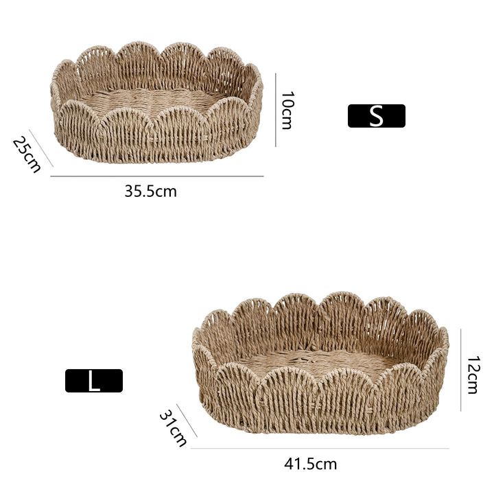 Decorative hand-woven storage basket Stornfield