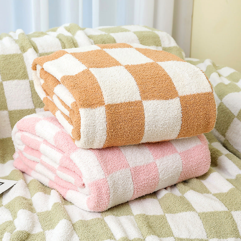 Comforting Checkered Throw Blanket