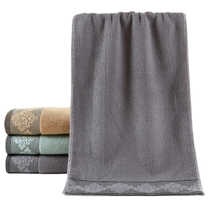 Ladies luxurious terry bath towel with elegant lace trim Stornfield