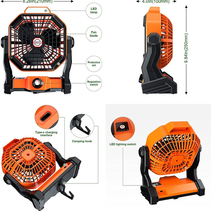 Men's High-Performance Portable Worksite Fan Stornfield