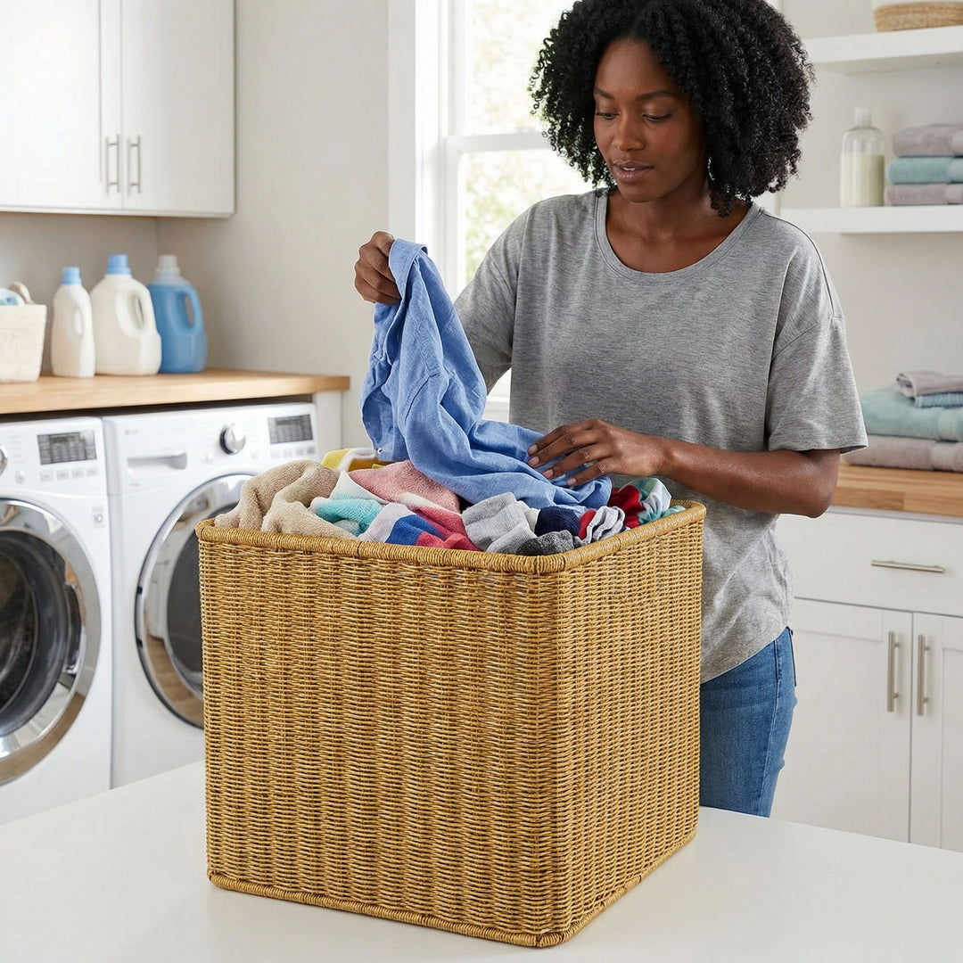 Rectangular Woven Storage Box Stornfield