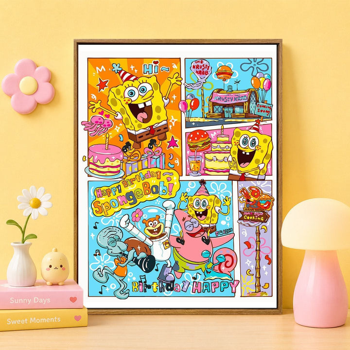 Cartoon Character Themed Wall Art Print Stornfield