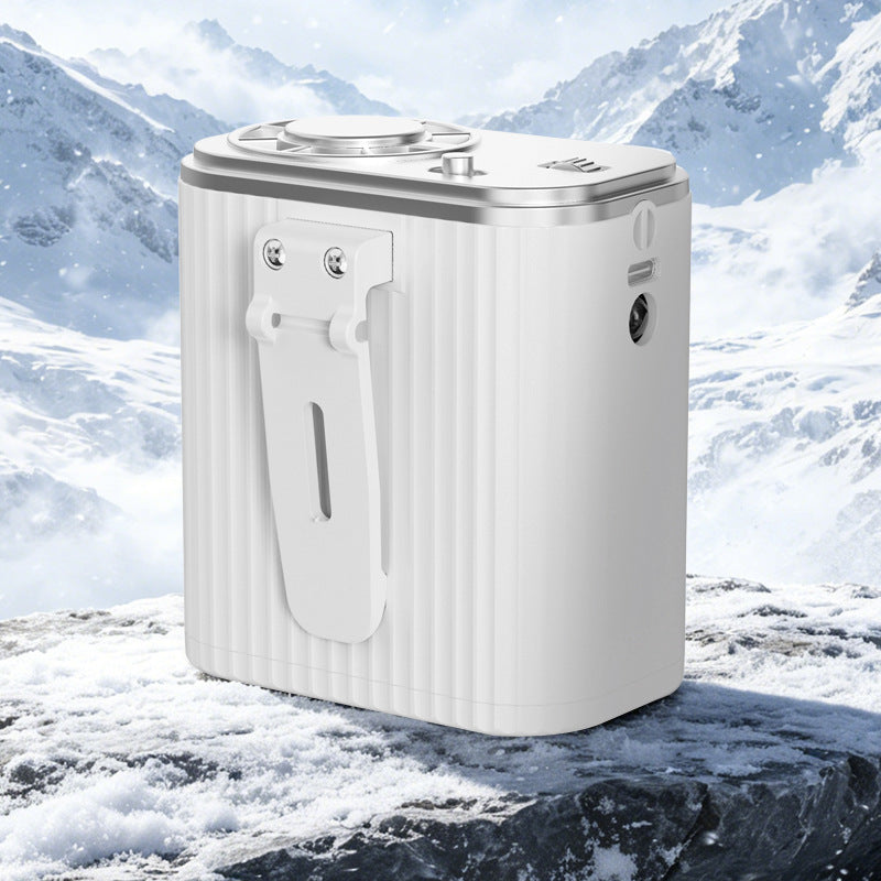 Unisex portable oxygen concentrator with belt clip and stepless regulation Stornfield