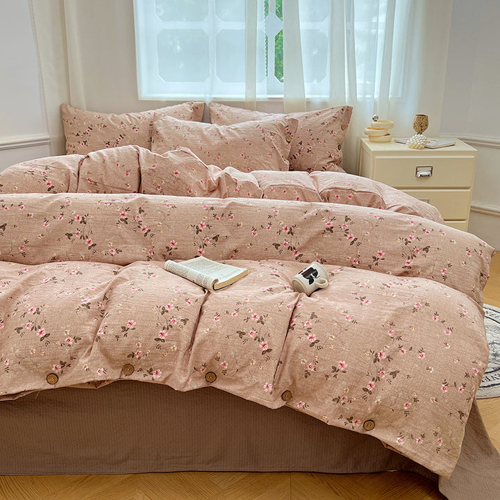 Floral Patterned Duvet Cover Set