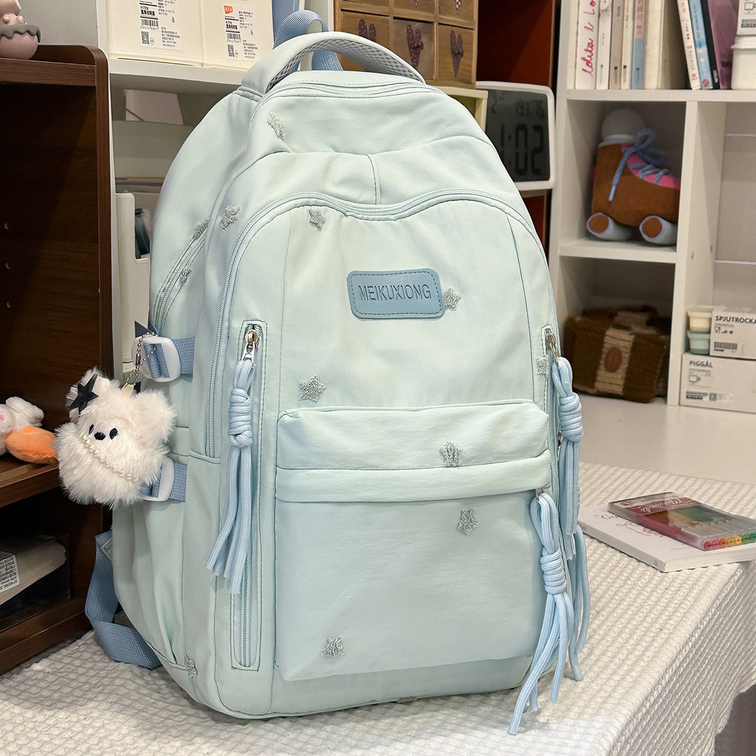 Decorative Star-Embellished Backpack Stornfield