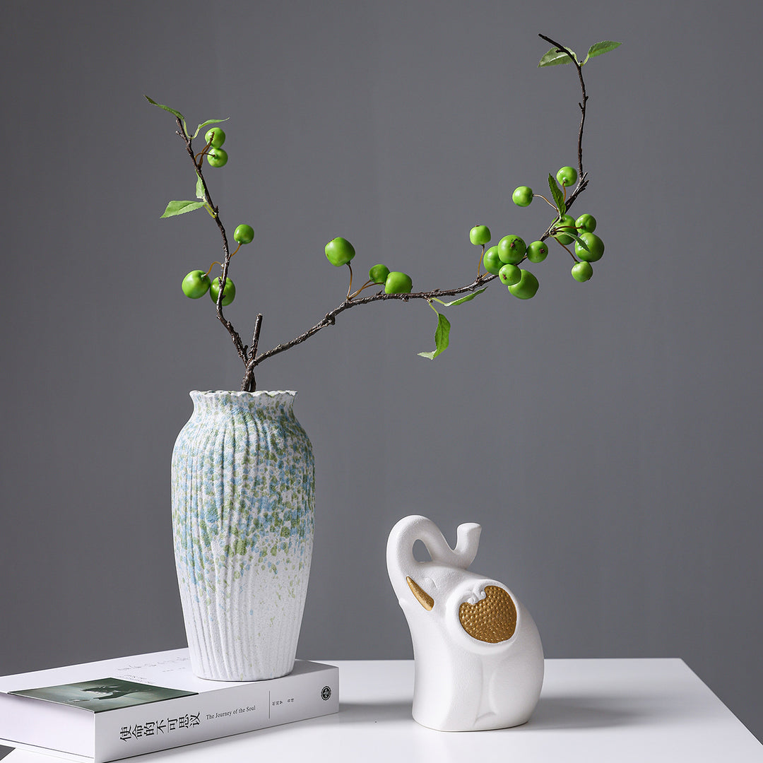 Artistic Glazed Ceramic Vase