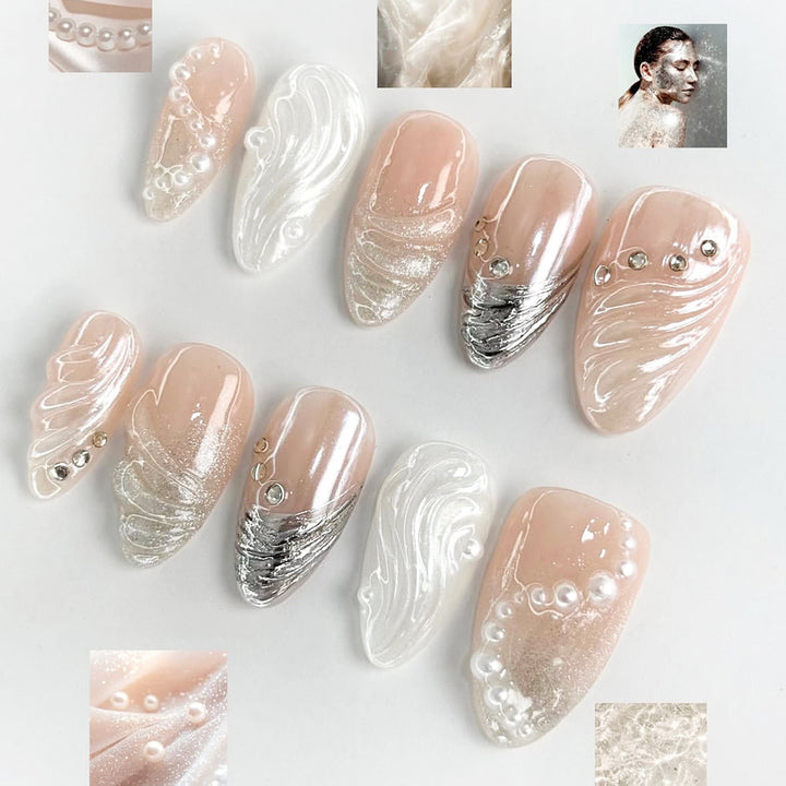 Elegant Rhinestone Artificial Nails Stornfield