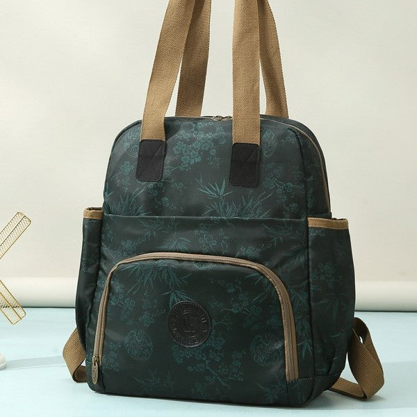 Floral Print Multi-Functional Backpack Stornfield