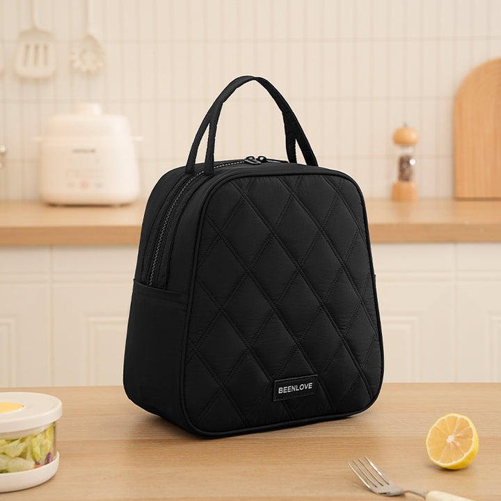 Quilted Insulated Lunch Bag