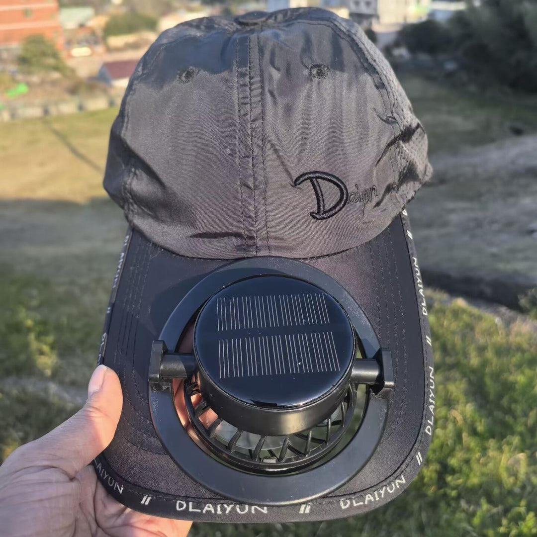 Sporty baseball cap with detachable solar fan Stornfield