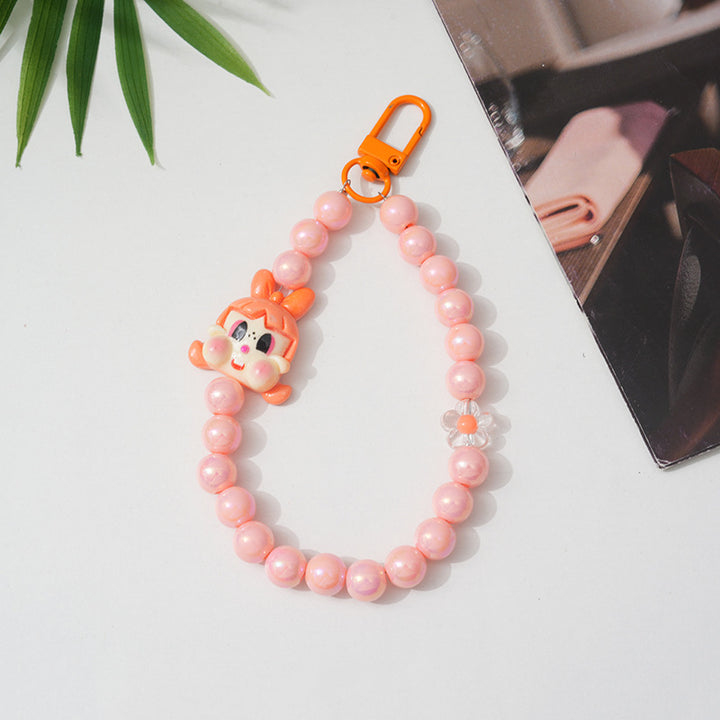 Cartoon-Themed Beaded Keychain Stornfield