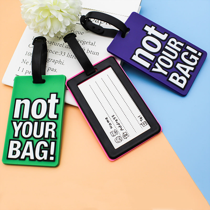 Unisex Luggage Tag with Eye-catching Message Bowlift