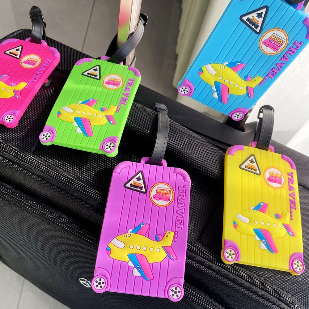 Cartoon Airplane-Themed Luggage Tag Stornfield