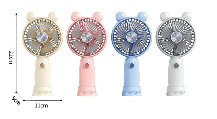 Unisex Portable Handheld Fan with LED Lighting and Creative Design Stornfield