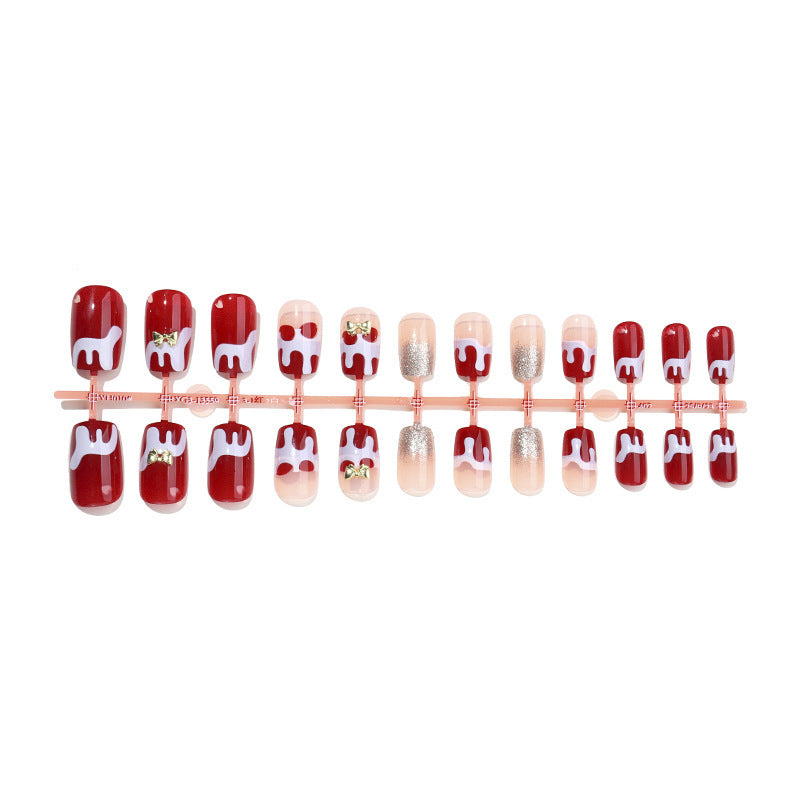 Creative nail art set with playful icing design Stornfield