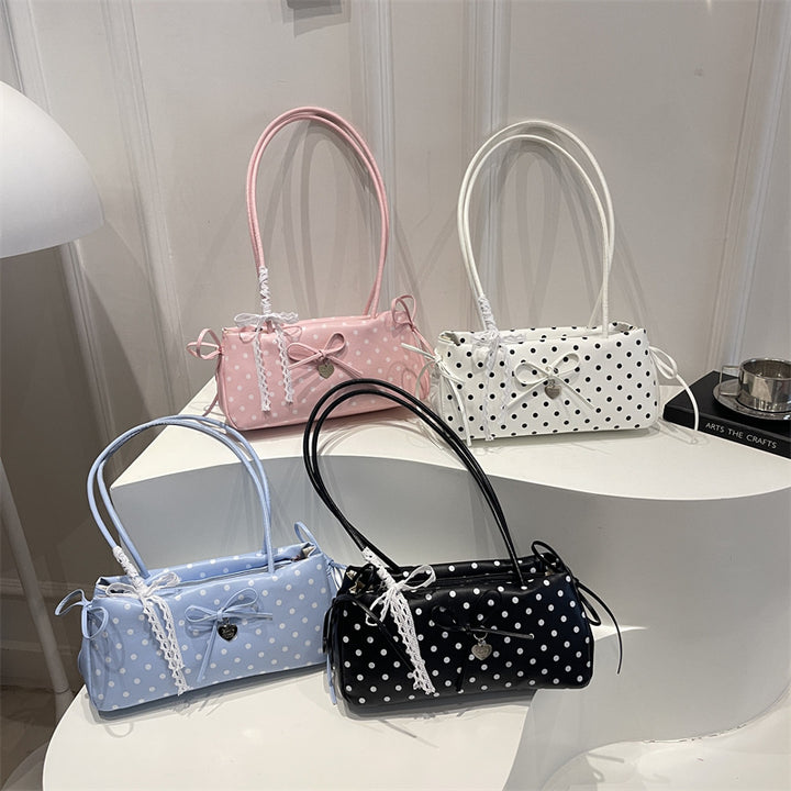 WoCharming Polka Dot Bow Detail Handbag Stornfield