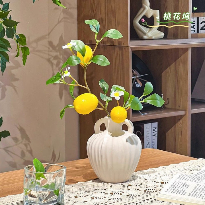 Modern Ceramic Fruit-Inspired Vase