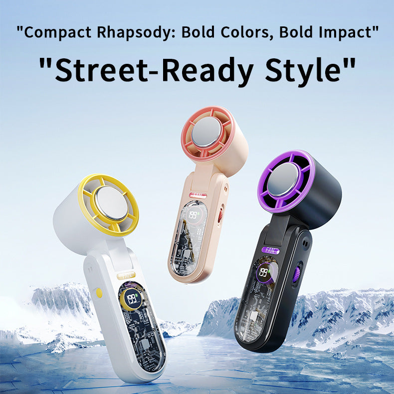 Women's portable multifunction fan with digital display Stornfield