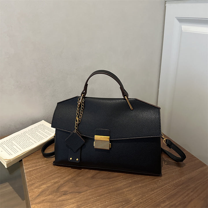 Structured Leather Satchel