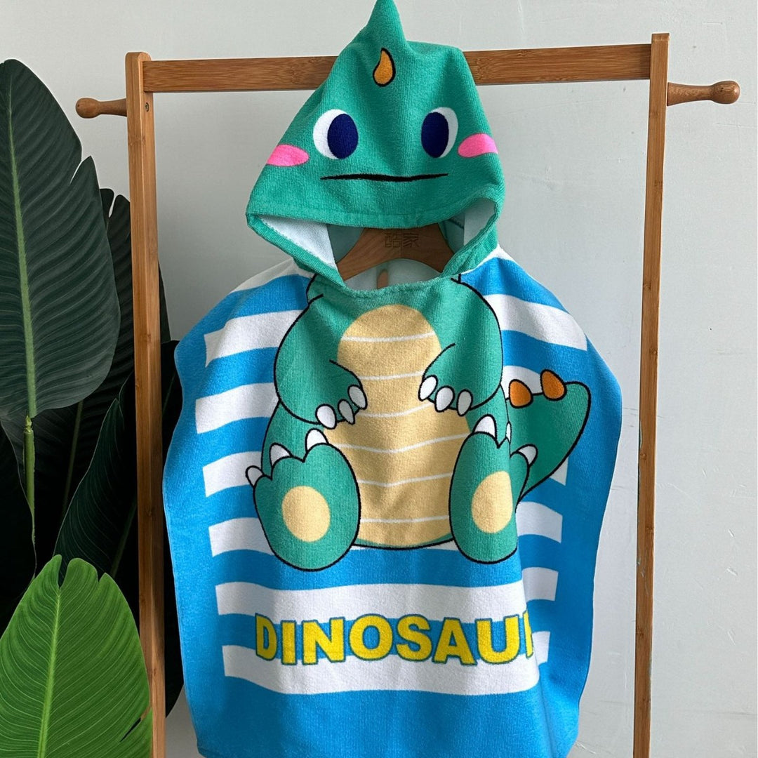 Kids' Shark-Themed Hooded Towel Poncho Stornfield