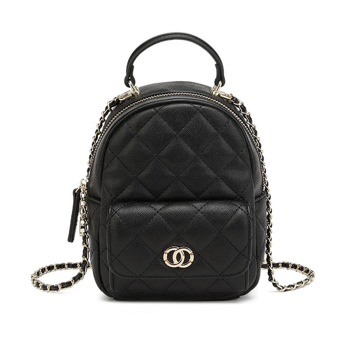 Quilted Mini Backpack Handbag