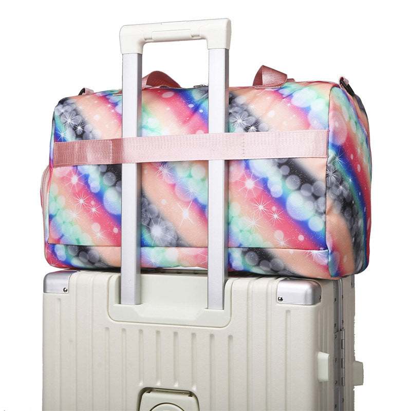 Colorful Patterned Travel Duffel Bag