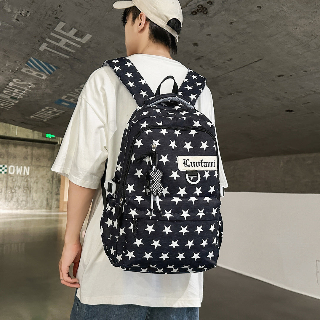 Casual Star-Patterned Backpack Stornfield 1791205638