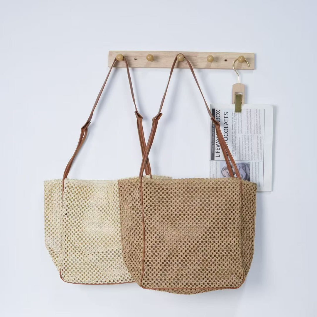 Natural raffia shoulder bag Stornfield