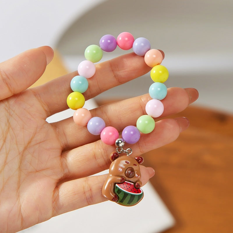 Colorful children's bracelet with crafted pendant Stornfield