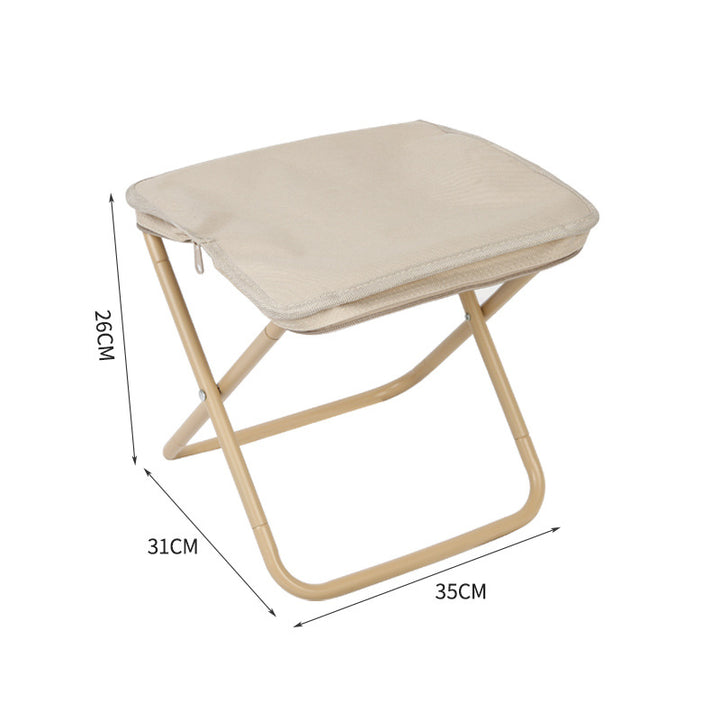 Foldable Stool With Padded Seat Stornfield
