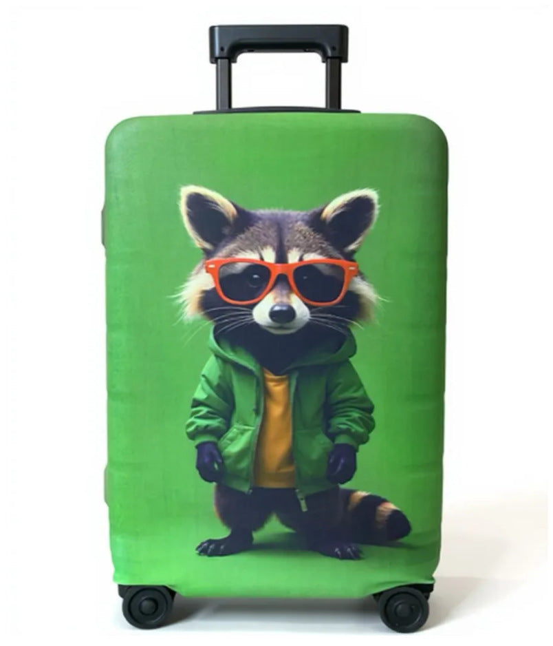 Unisex nan elastic suitcase cover with artistic marble print, shockproof fit and tear-resistant stretch material Stornfield