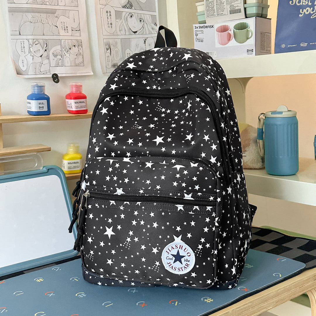 Versatile Multi-Functional Star-Printed Backpack Stornfield