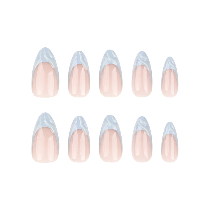 Elegant Nail Extensions with Creative Wave Design Stornfield