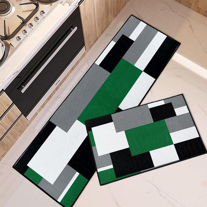 Geometric Patterned Kitchen Runner Mat