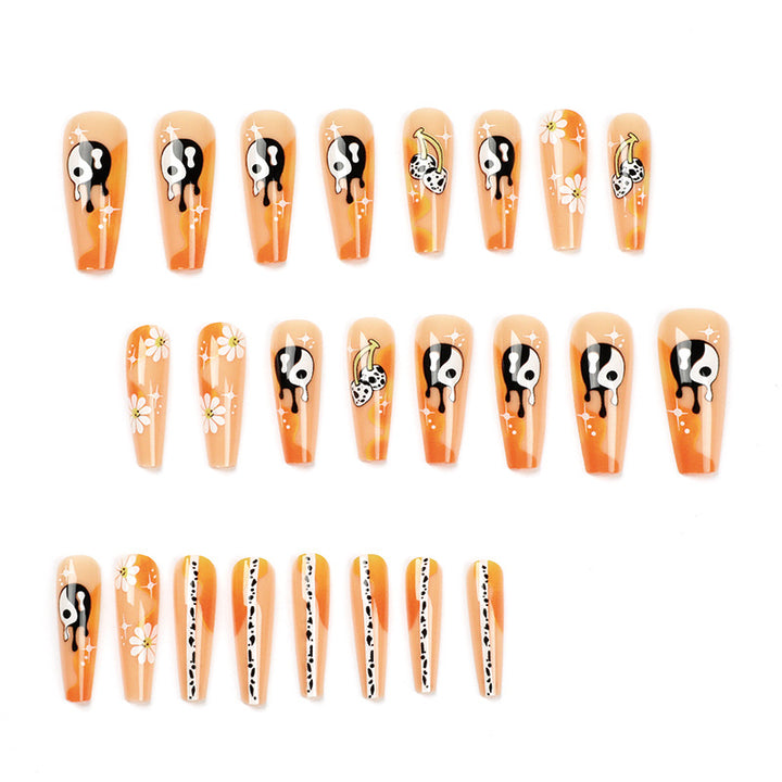 Artful acrylic nails with stylish patterns Stornfield