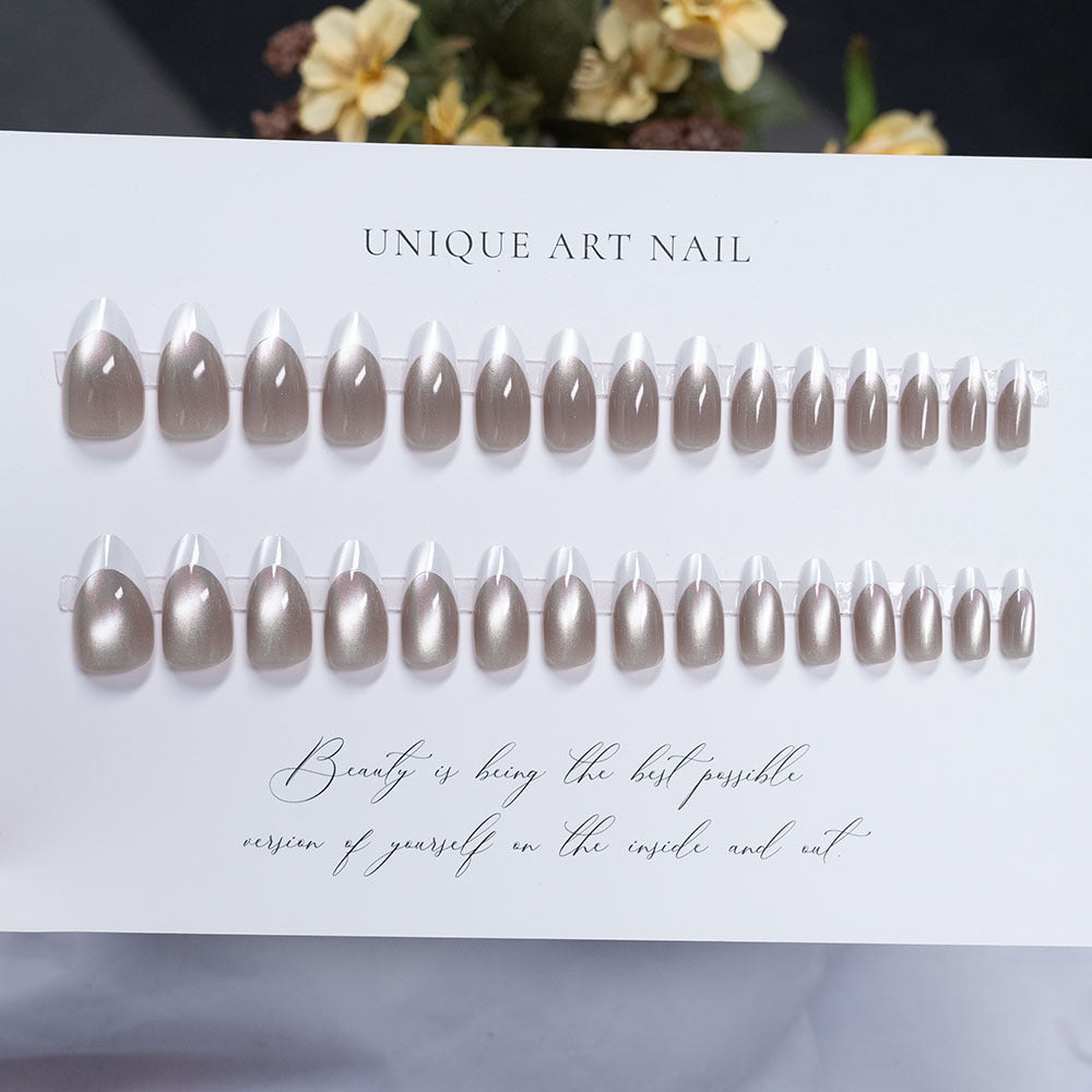 Versatile Press-On Nail Set with Unique Art Designs