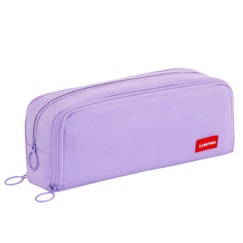 Pencil case with double zipper and variable compartment arrangement Stornfield