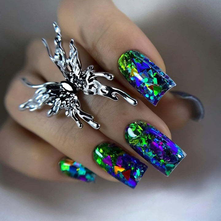 Glamorous artificial nails with color change effect Stornfield