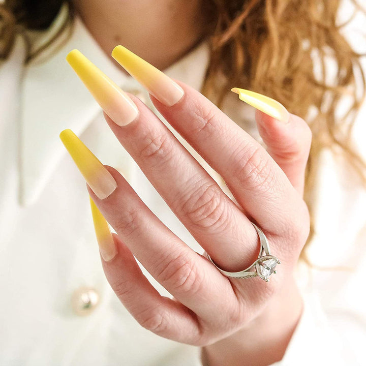 Elegant and creative art nails in ombre style Stornfield