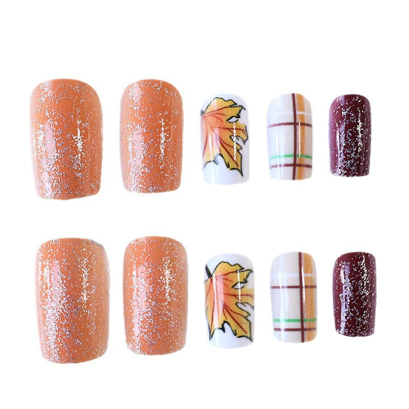 Autumn-Themed Decorative Nail Art Stornfield
