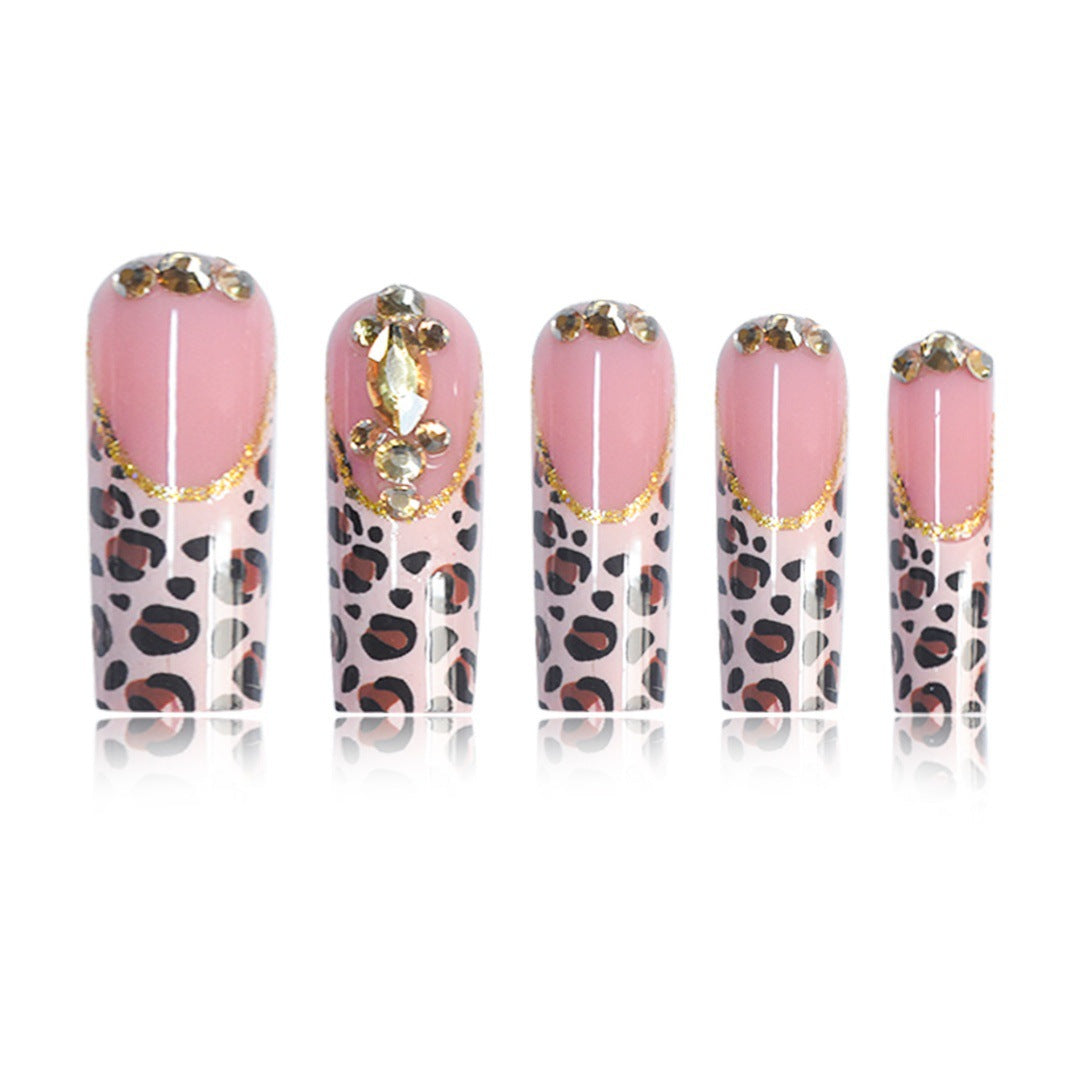 Artistic Leopard Print Press-On Nail Design Stornfield