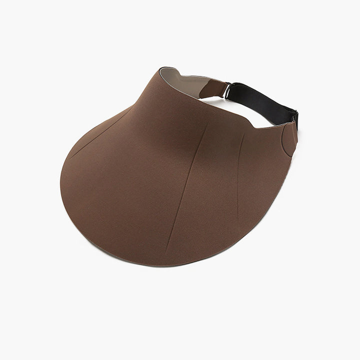 Oversized Curved-Brim Sun Visor with Adjustable Elastic Back Strap Stornfield