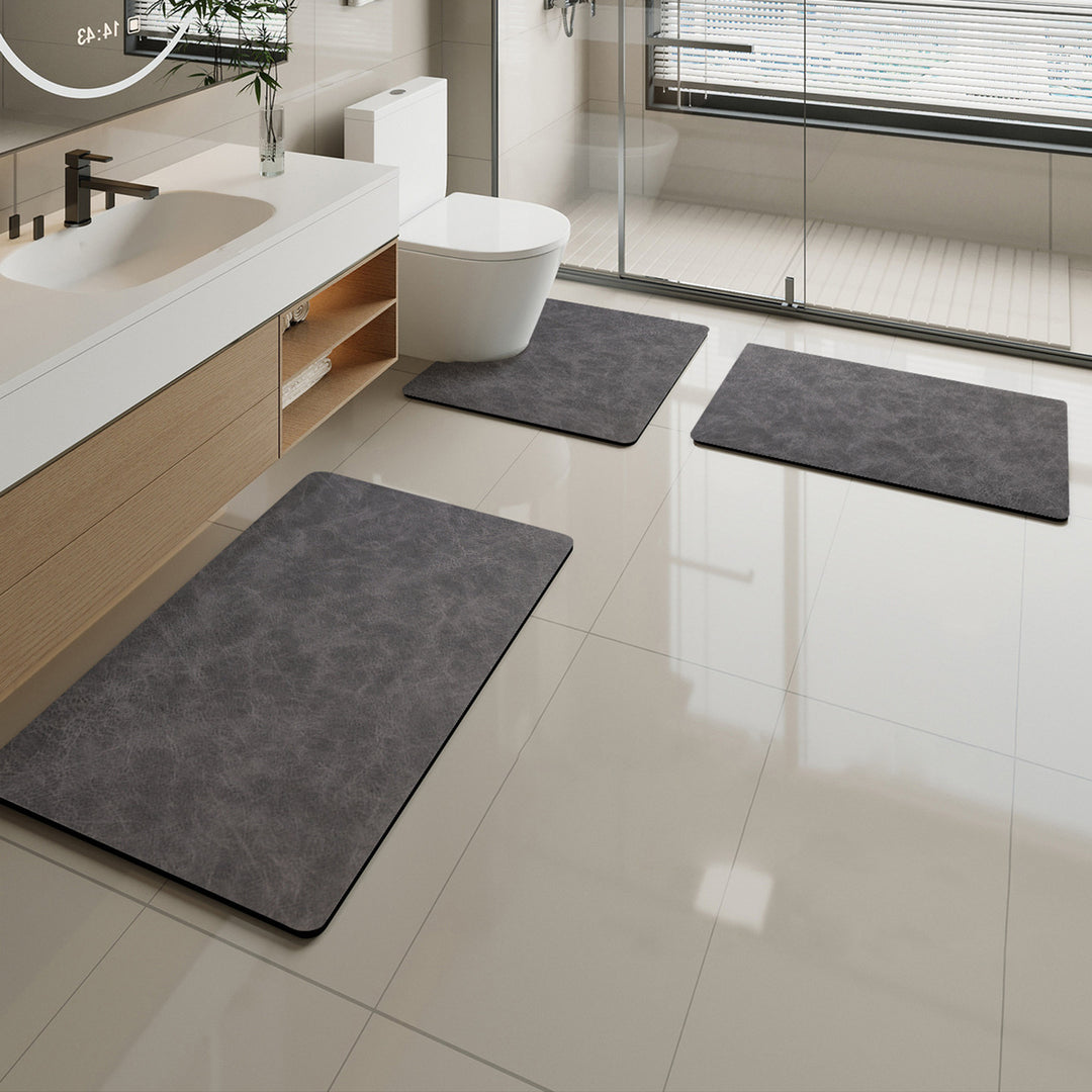 Soft Marble Pattern Bath Mat