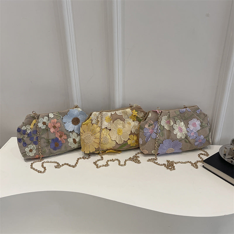 Floral Embroidered Handbag