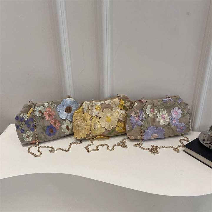 Floral Embroidered Handbag